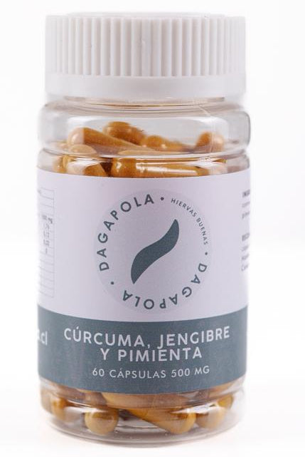 La Cúrcuma en Cápsulas 500 mg combina cúrcuma, jengibre y pimienta negra en una fórmula diseñada para acompañar procesos antiinflamatorios naturales dentro del organismo 🔥✨